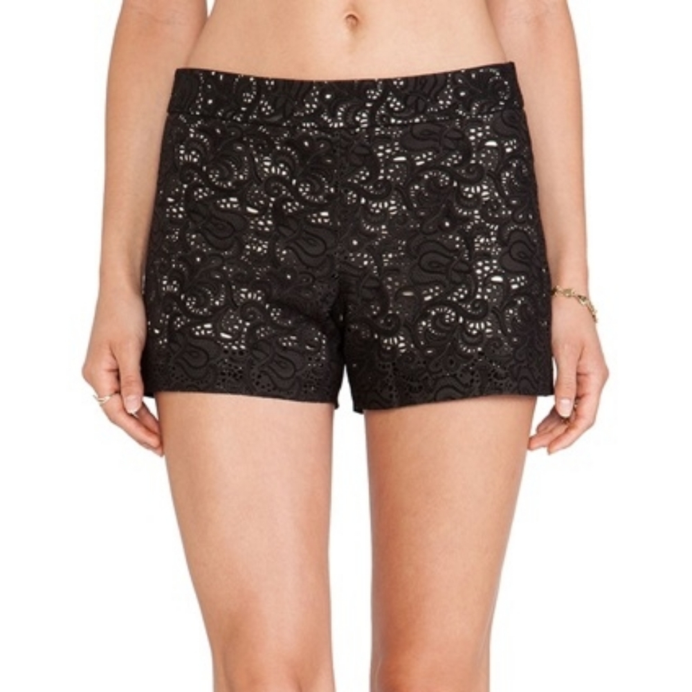 Alice + Olivia Leather shorts